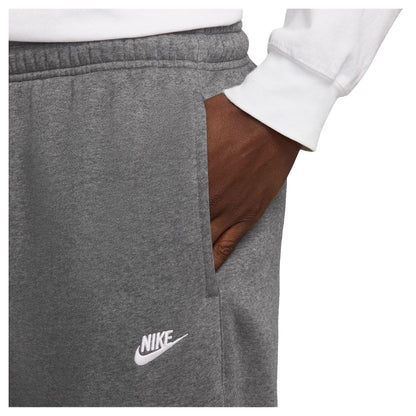 Charcoal - Side - Nike Mens Sportswear Club Fleece Jogging Bottoms