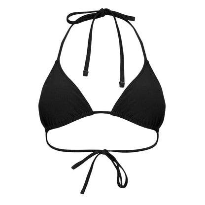 Black - Front - Jack Wills Womens-Ladies Triangle Bikini Top