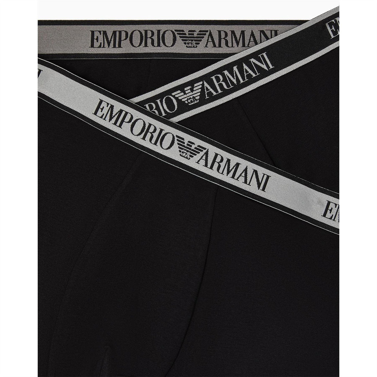 Black - Lifestyle - Emporio Armani Mens Core Logo Underwear (Pack of 3)