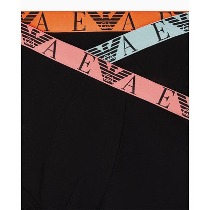 Black-Multicoloured - Lifestyle - Emporio Armani Mens Core Logo Underwear (Pack of 3)