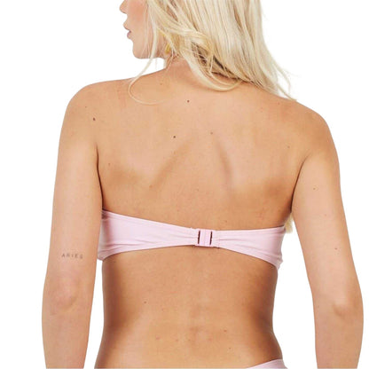Pink - Back - Brave Soul Womens-Ladies Ring Bikini Top