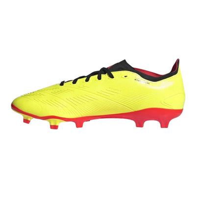 Yellow-Black-Red - Side - Adidas Mens Predator League Firm Ground Football Boots