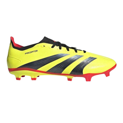 Yellow-Black-Red - Front - Adidas Mens Predator League Firm Ground Football Boots