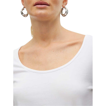Bright White - Side - Vero Moda Womens-Ladies Maxi T-Shirt