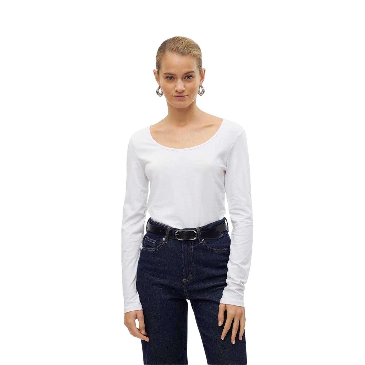 Bright White - Lifestyle - Vero Moda Womens-Ladies Maxi T-Shirt