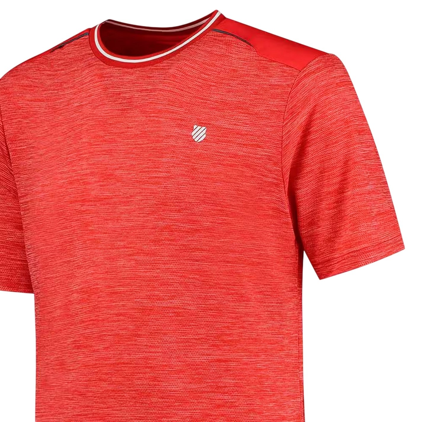 Lollipop Red - Side - K-Swiss Mens Hypercourt Performance T-Shirt