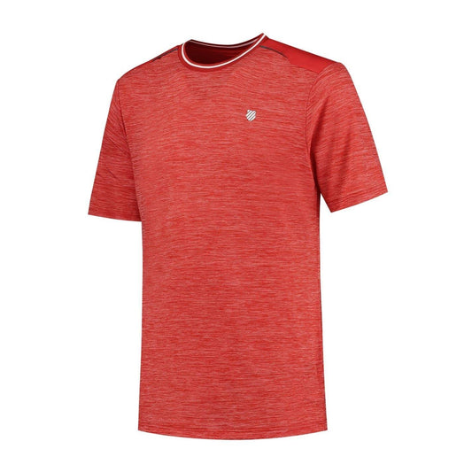 Lollipop Red - Front - K-Swiss Mens Hypercourt Performance T-Shirt