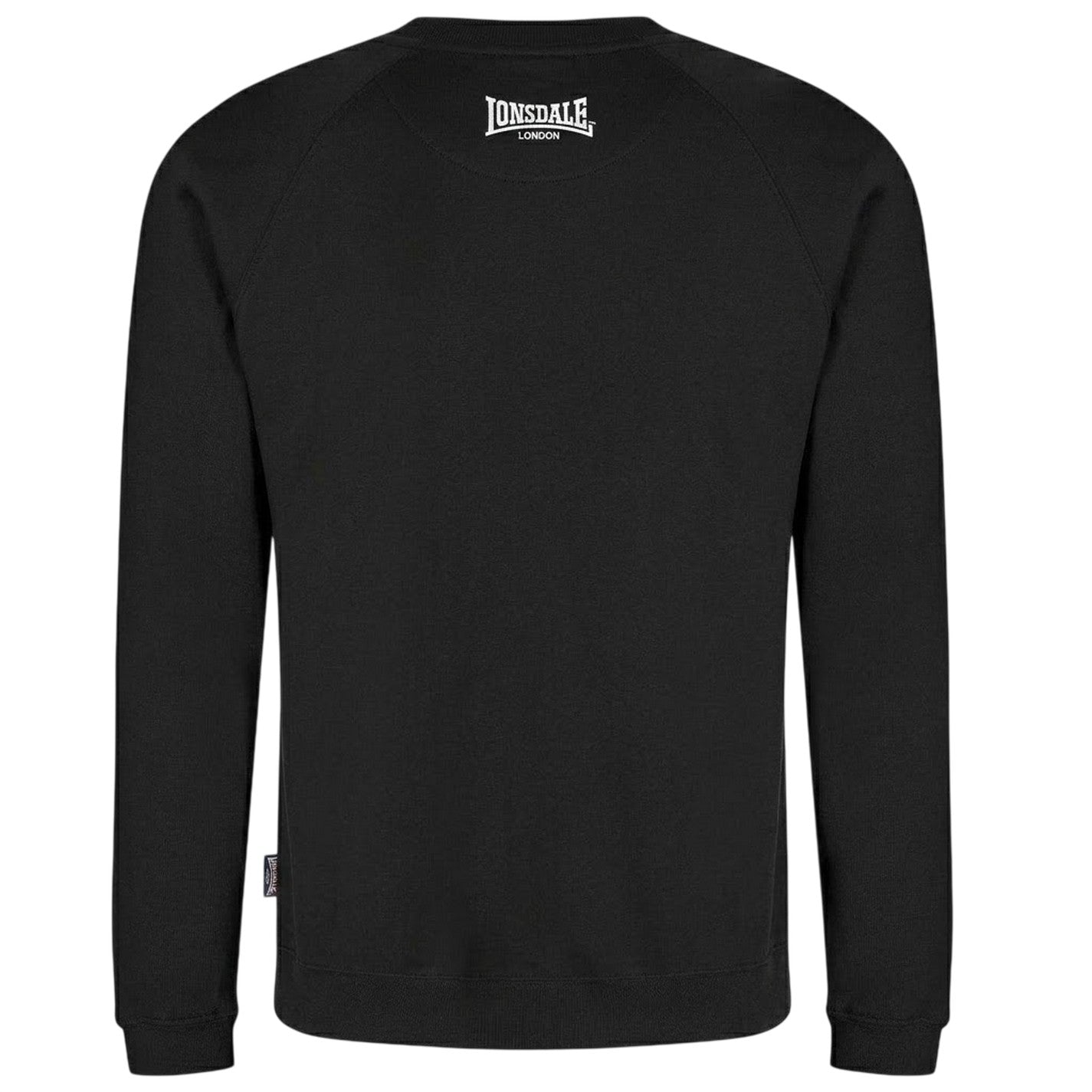 Black - Back - Lonsdale Mens Union Jack Logo Sweatshirt