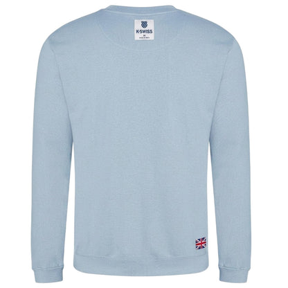 Sky Blue - Back - Lonsdale Mens Union Jack Logo Sweatshirt