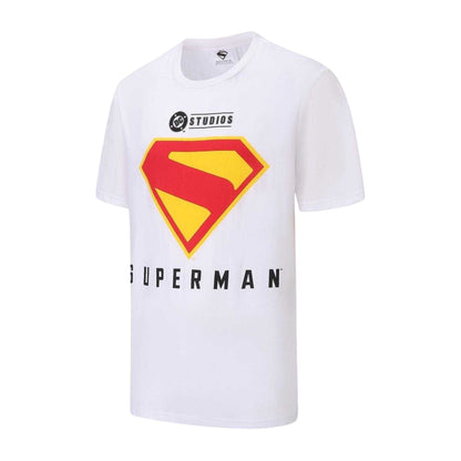 White-Red-Yellow - Side - Superman Mens Cotton T-Shirt