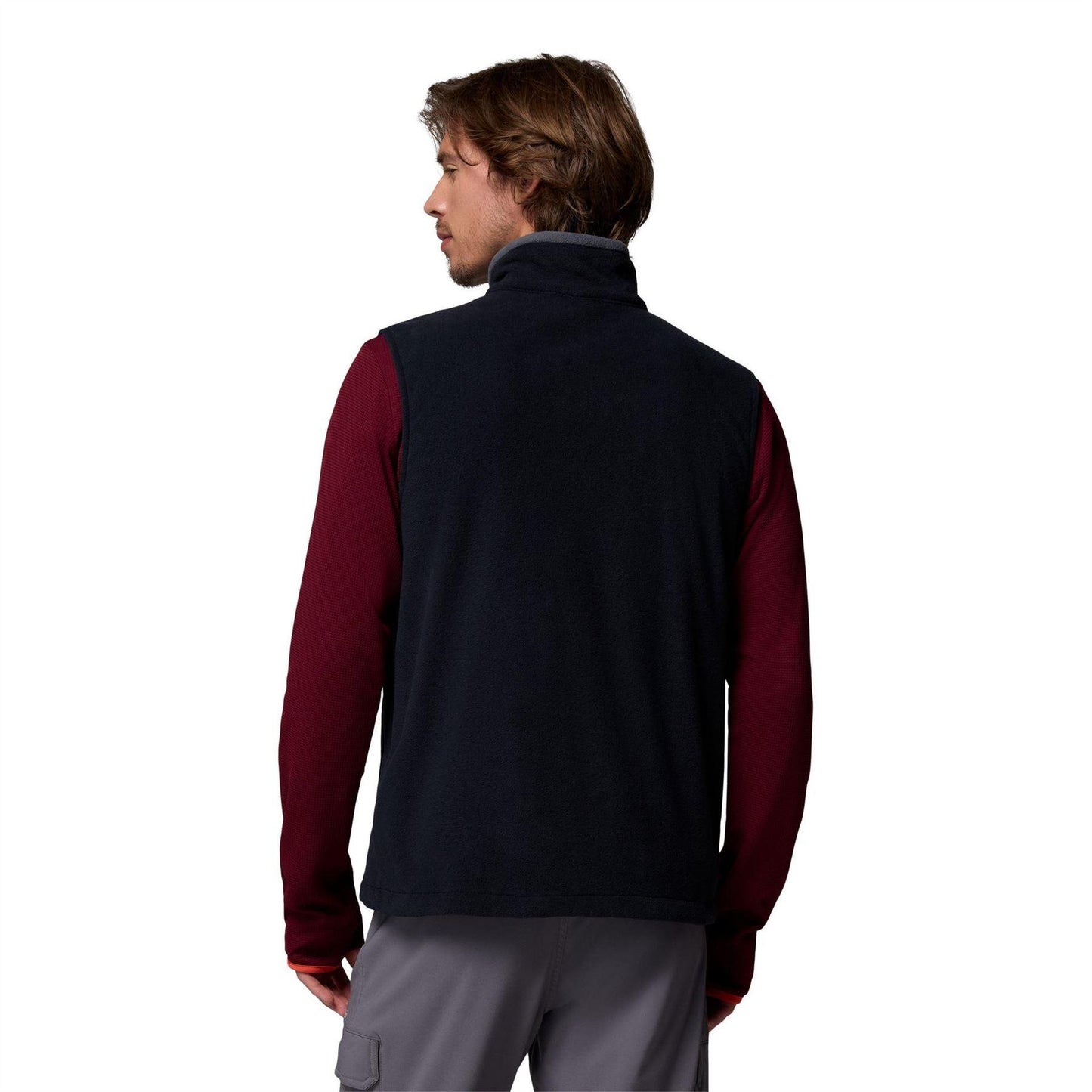 Black - Back - Columbia Mens Fleece Lightweight Walking Gilet