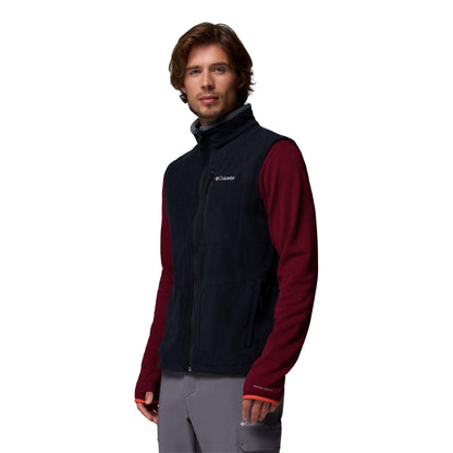 Black - Side - Columbia Mens Fleece Lightweight Walking Gilet