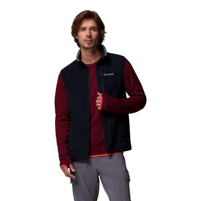Black - Lifestyle - Columbia Mens Fleece Lightweight Walking Gilet