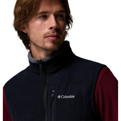 Black - Pack Shot - Columbia Mens Fleece Lightweight Walking Gilet