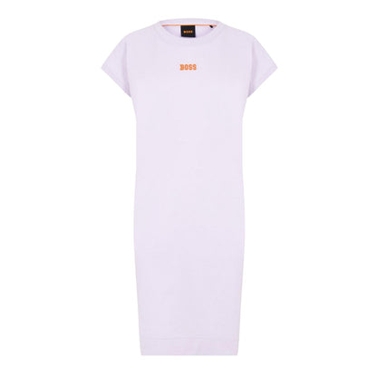Purple - Front - Boss Womens-Ladies Crew Neck T-Shirt Dress