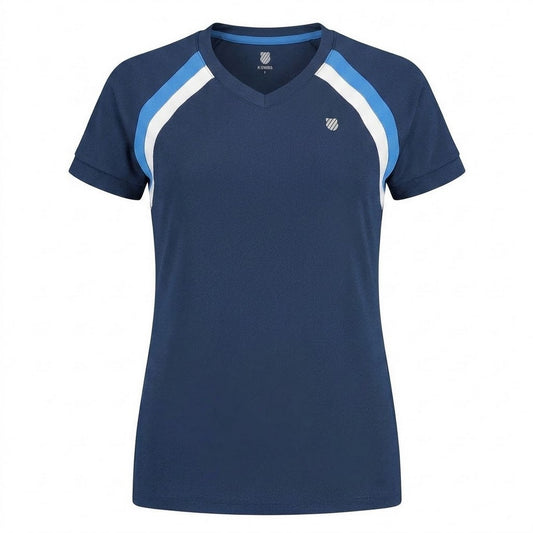 Navy - Front - K-Swiss Childrens-Kids Core Team T-Shirt
