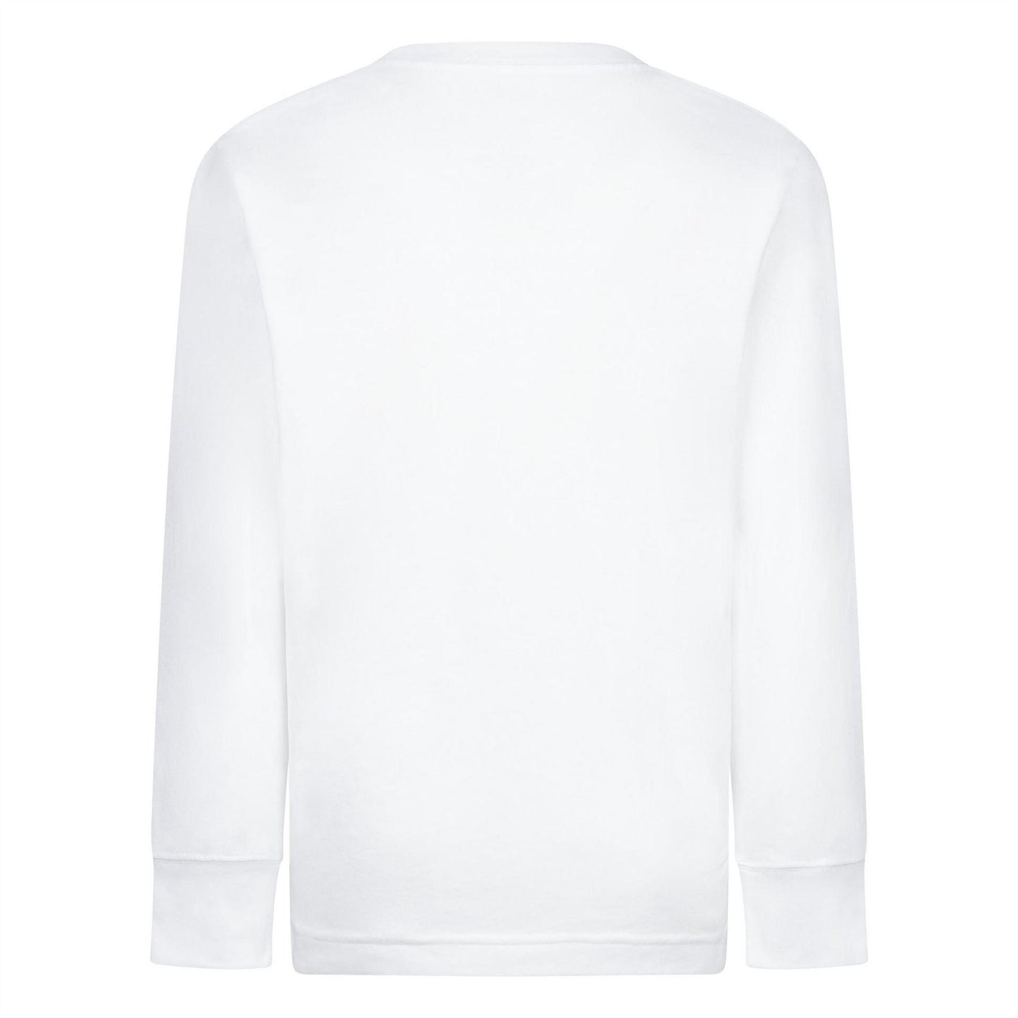 White - Back - Nike Childrens-Kids 3D Logo Long-Sleeved T-Shirt