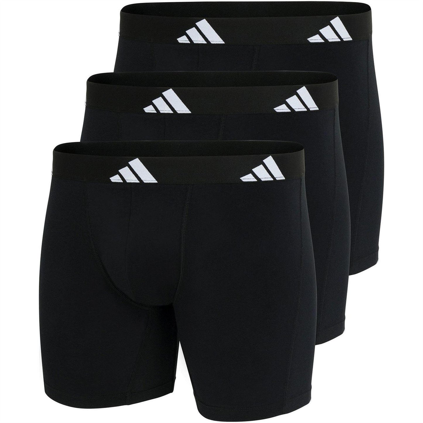 Black - Lifestyle - Adidas Mens Active Flex Boxer Shorts (Pack of 3)