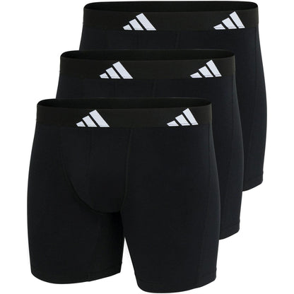 Black - Lifestyle - Adidas Mens Active Flex Boxer Shorts (Pack of 3)