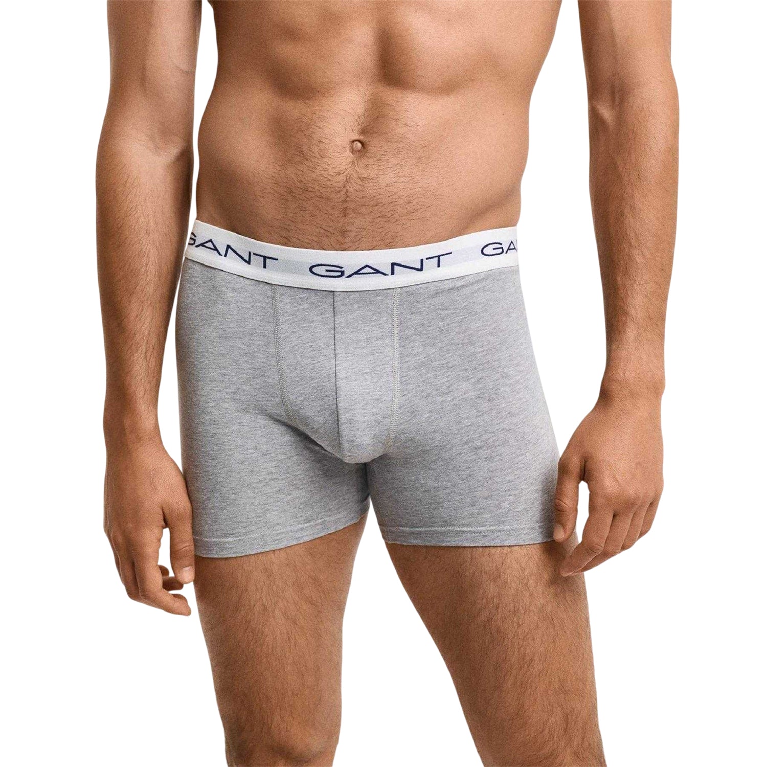 Grey-Black-White - Back - Gant Mens Cotton Blend Briefs (Pack of 3)