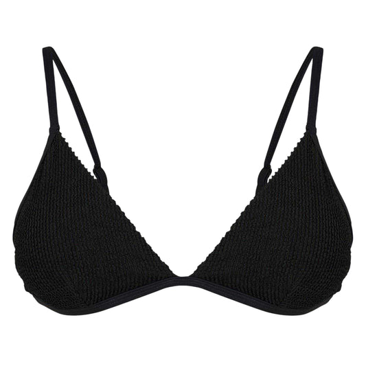 Black - Front - Good American Womens-Ladies Always Fits Perfect Bikini Top