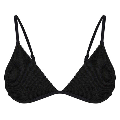 Black - Front - Good American Womens-Ladies Always Fits Perfect Bikini Top