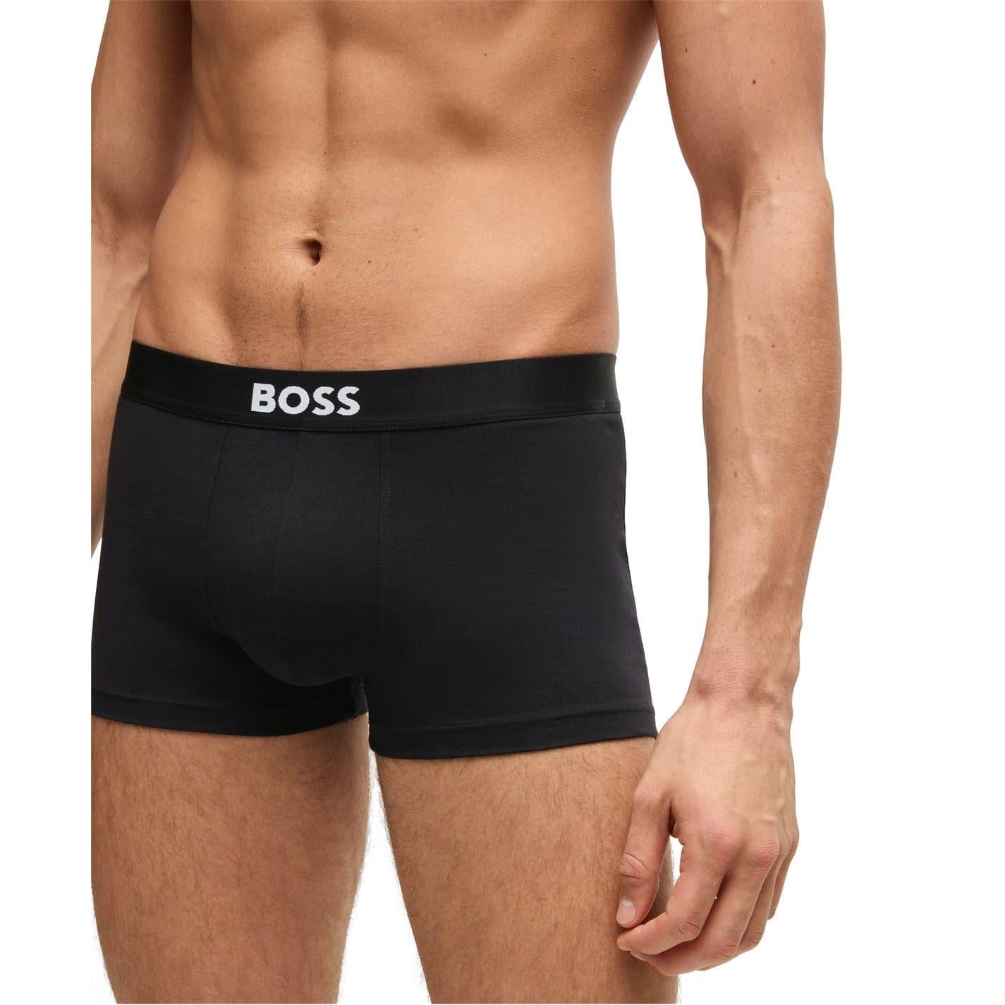 Jet Black - Lifestyle - Boss Mens Underwear (Pack of 3)