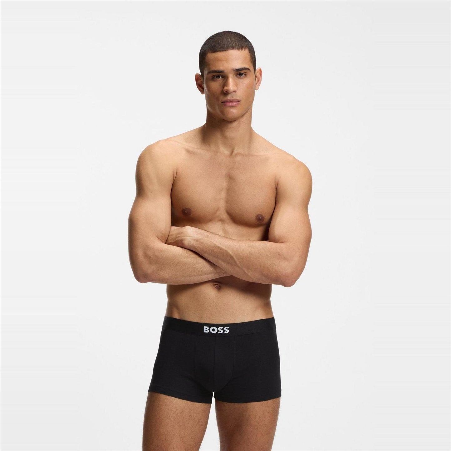 Grey-Black-White - Lifestyle - Boss Mens Underwear (Pack of 3)