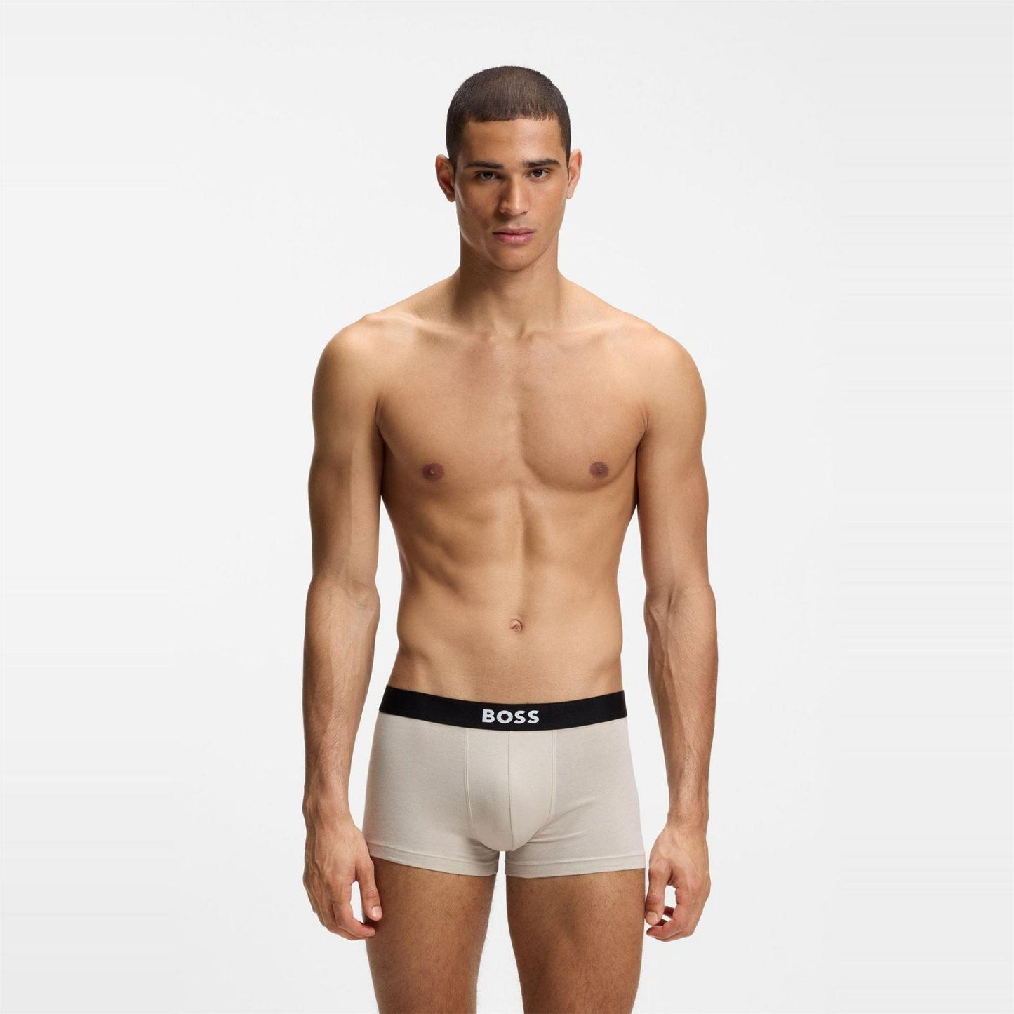 Grey-Black-White - Pack Shot - Boss Mens Underwear (Pack of 3)