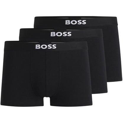 Jet Black - Front - Boss Mens Underwear (Pack of 3)
