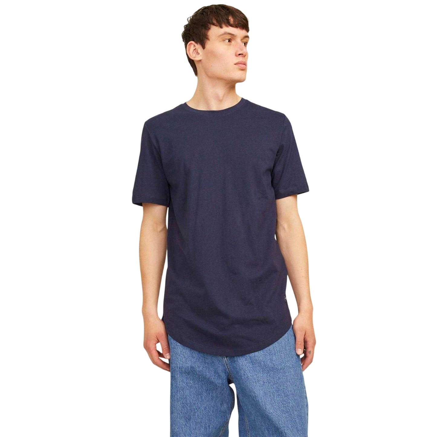 White-Navy-Black - Side - Jack And Jones Mens Noa Crew Neck T-Shirt (Pack of 3)