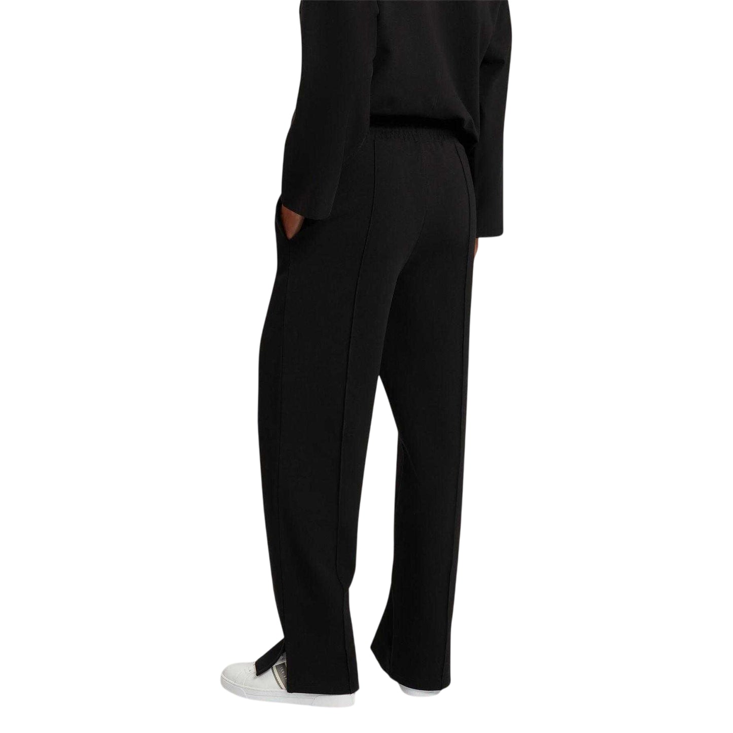 Black - Back - Ted Baker Womens-Ladies Pintuck Straight Leg Joggers