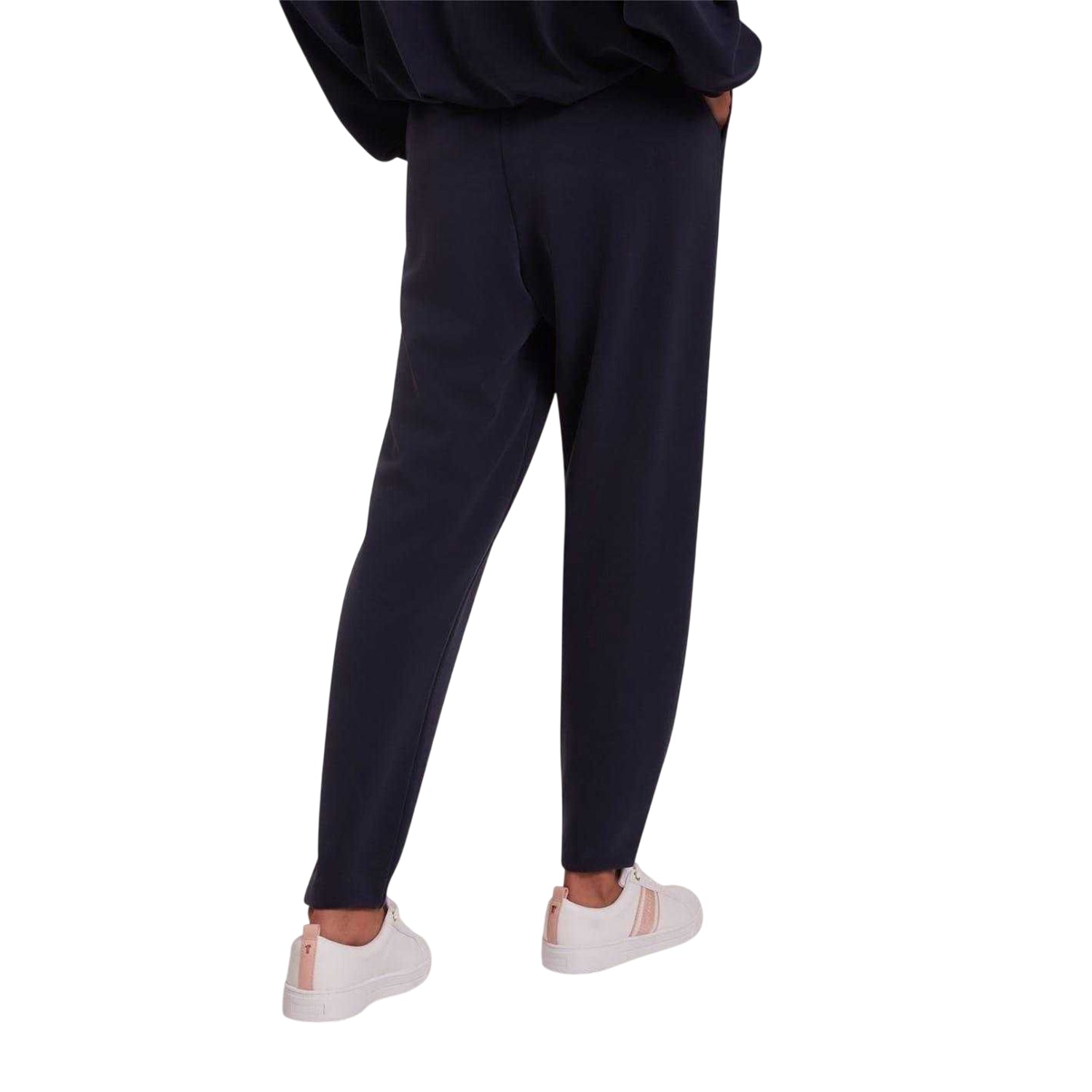 Navy - Back - Ted Baker Womens-Ladies Corien Jersey Barrel Joggers