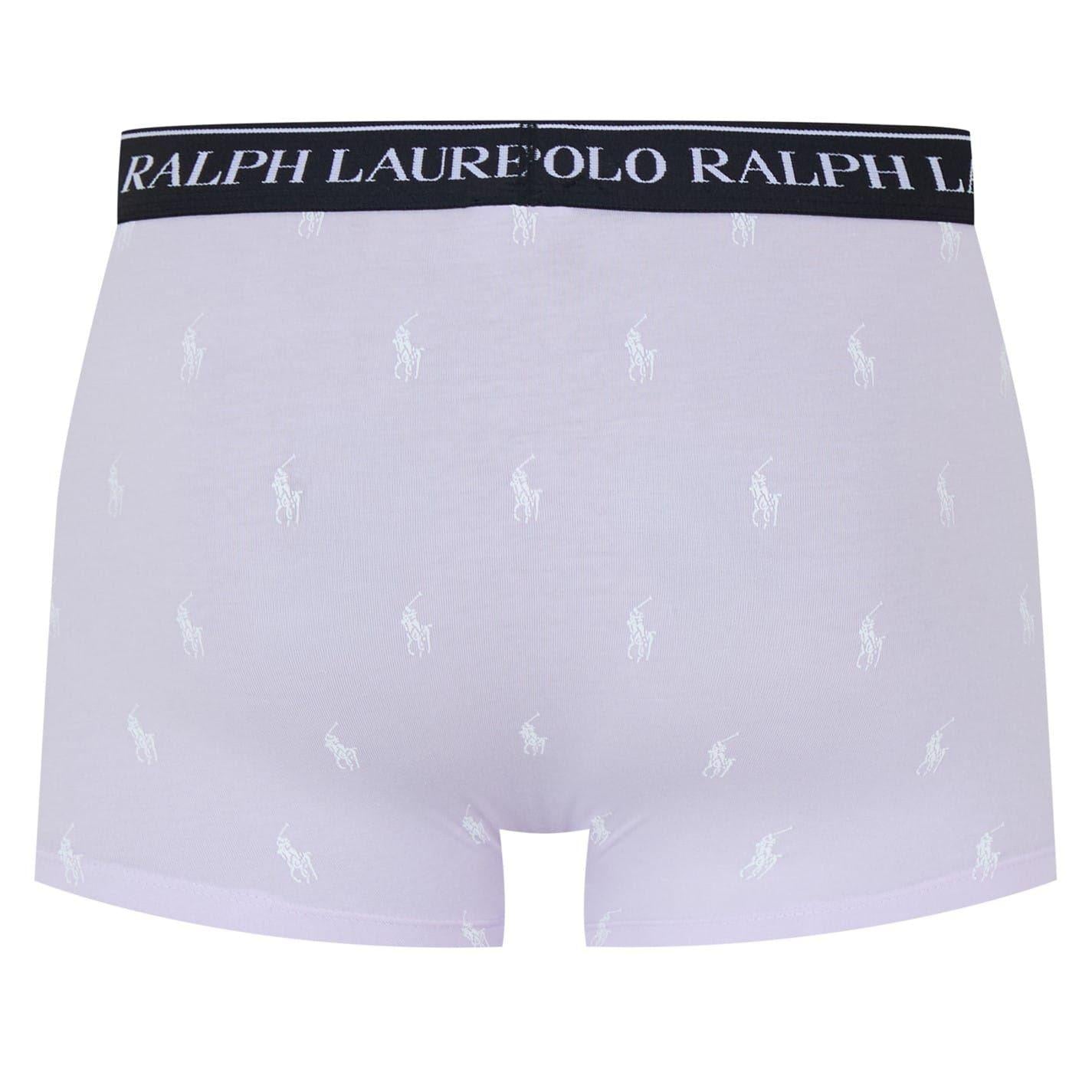 Black-White - Side - Ralph Lauren Mens Boxer Shorts (Pack of 3)