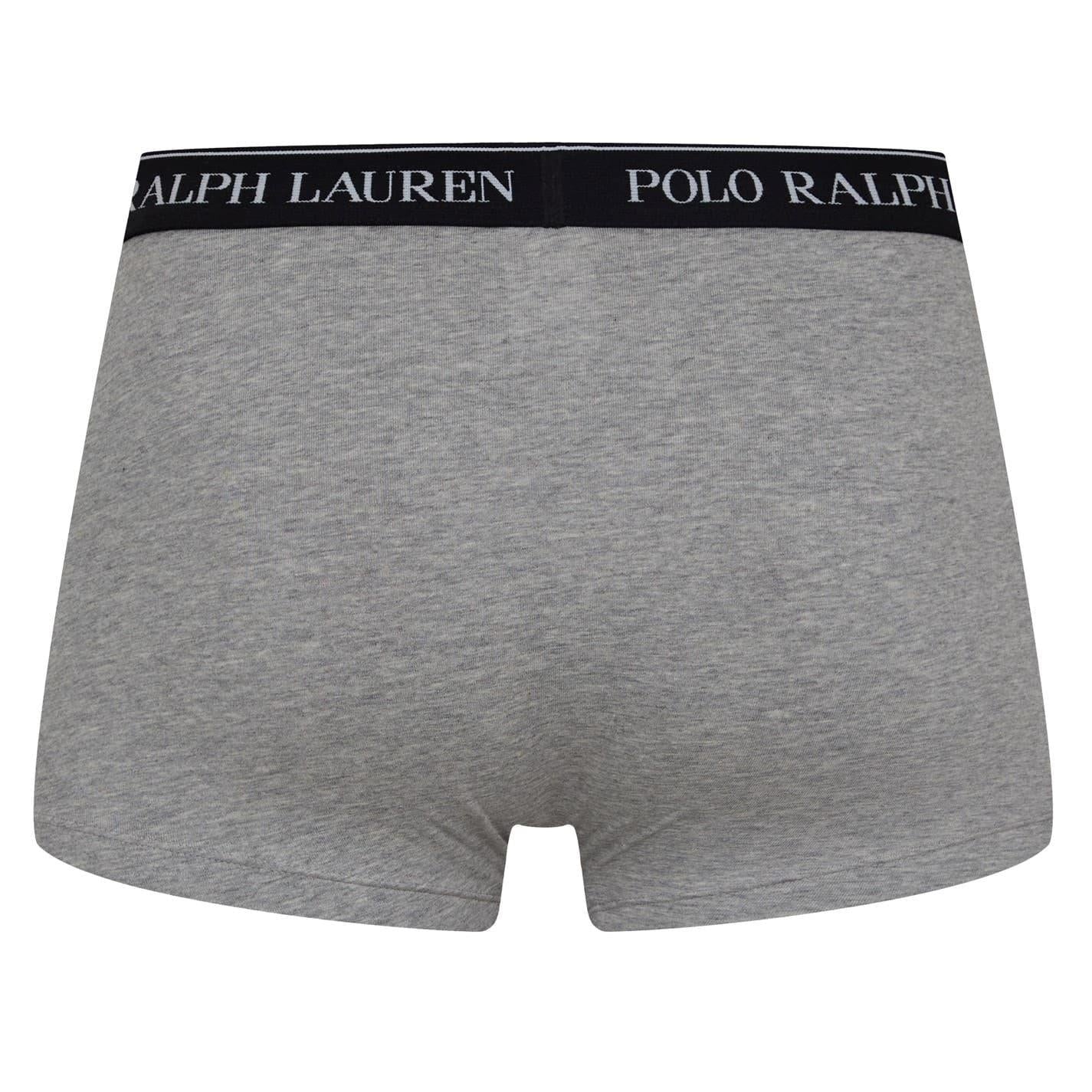 Heather Grey Marl - Pack Shot - Ralph Lauren Mens Boxer Shorts (Pack of 3)