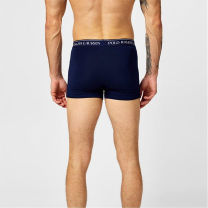 Floral-Blue - Pack Shot - Ralph Lauren Mens Boxer Shorts (Pack of 3)