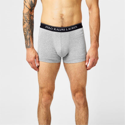 Black-White-Grey - Lifestyle - Ralph Lauren Mens Boxer Shorts (Pack of 3)