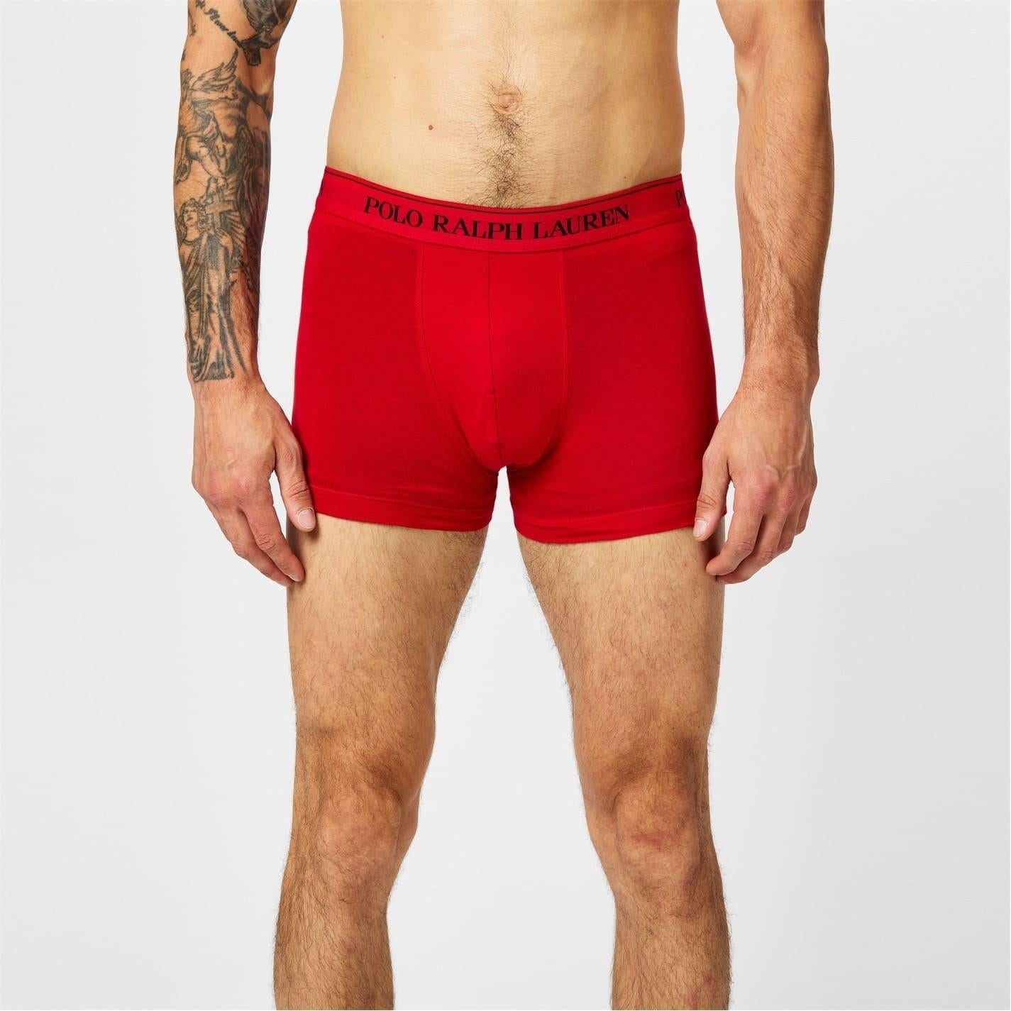 White-Red-Blue - Lifestyle - Ralph Lauren Mens Boxer Shorts (Pack of 3)