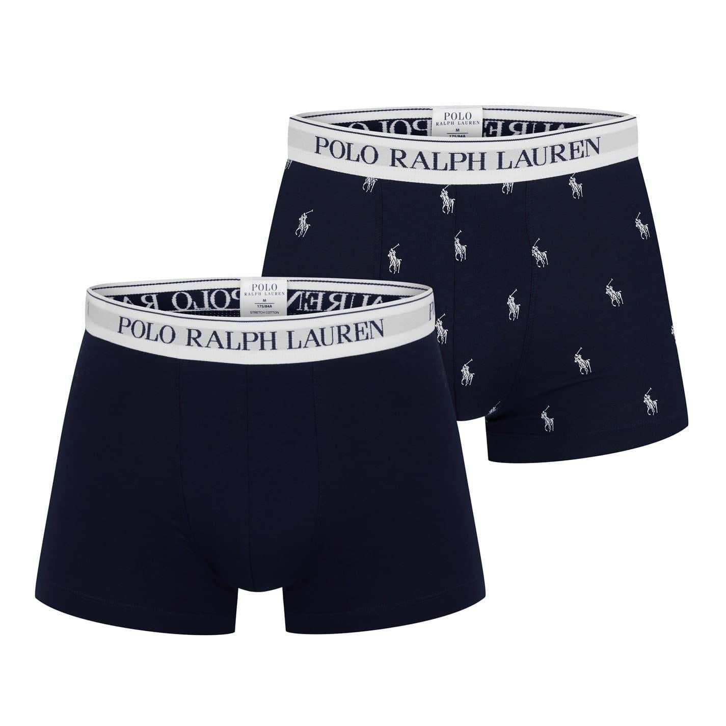 Navy Print - Lifestyle - Ralph Lauren Mens Boxer Shorts (Pack of 3)