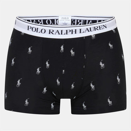 White-Grey-Black - Front - Ralph Lauren Mens Boxer Shorts (Pack of 3)