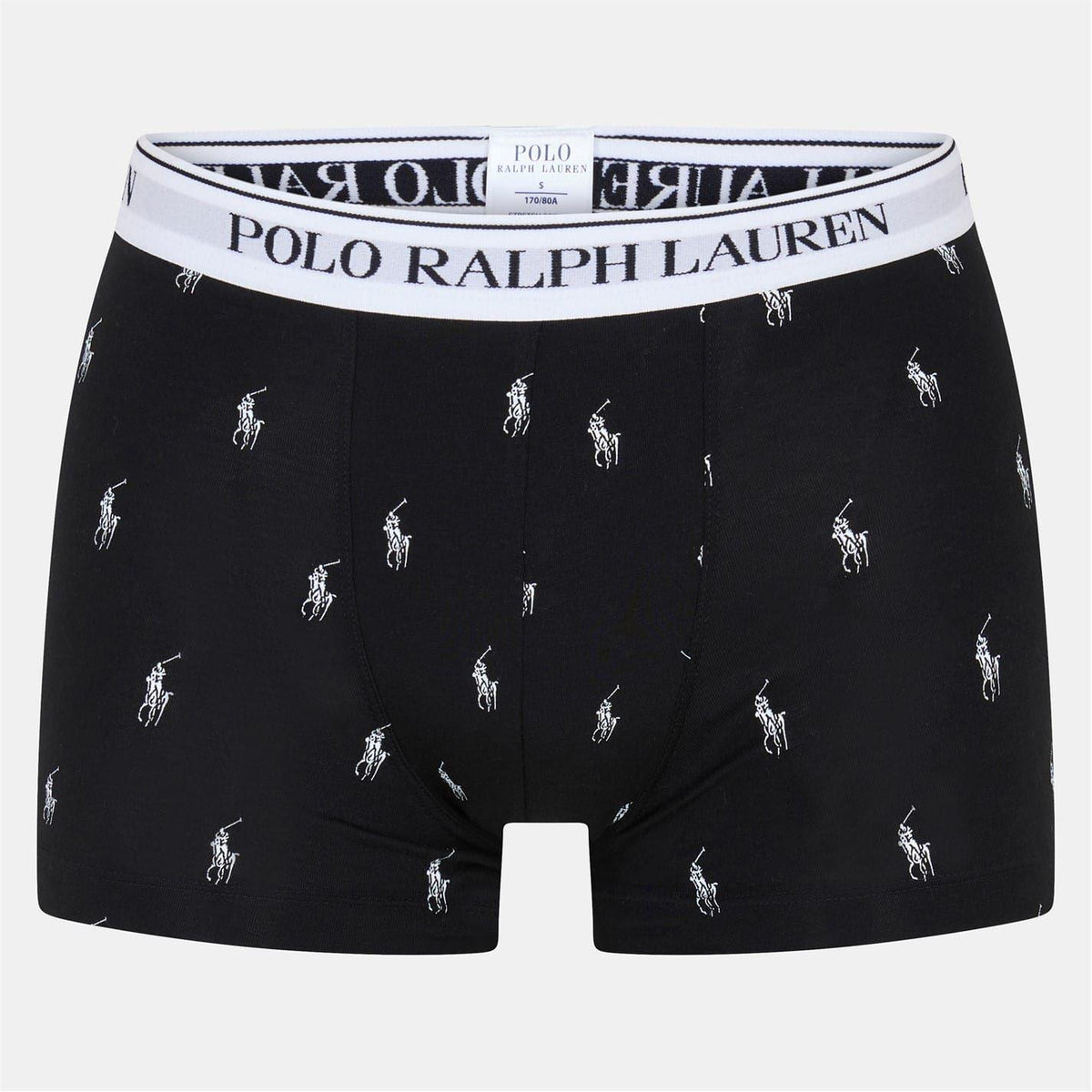 White-Grey-Black - Front - Ralph Lauren Mens Boxer Shorts (Pack of 3)