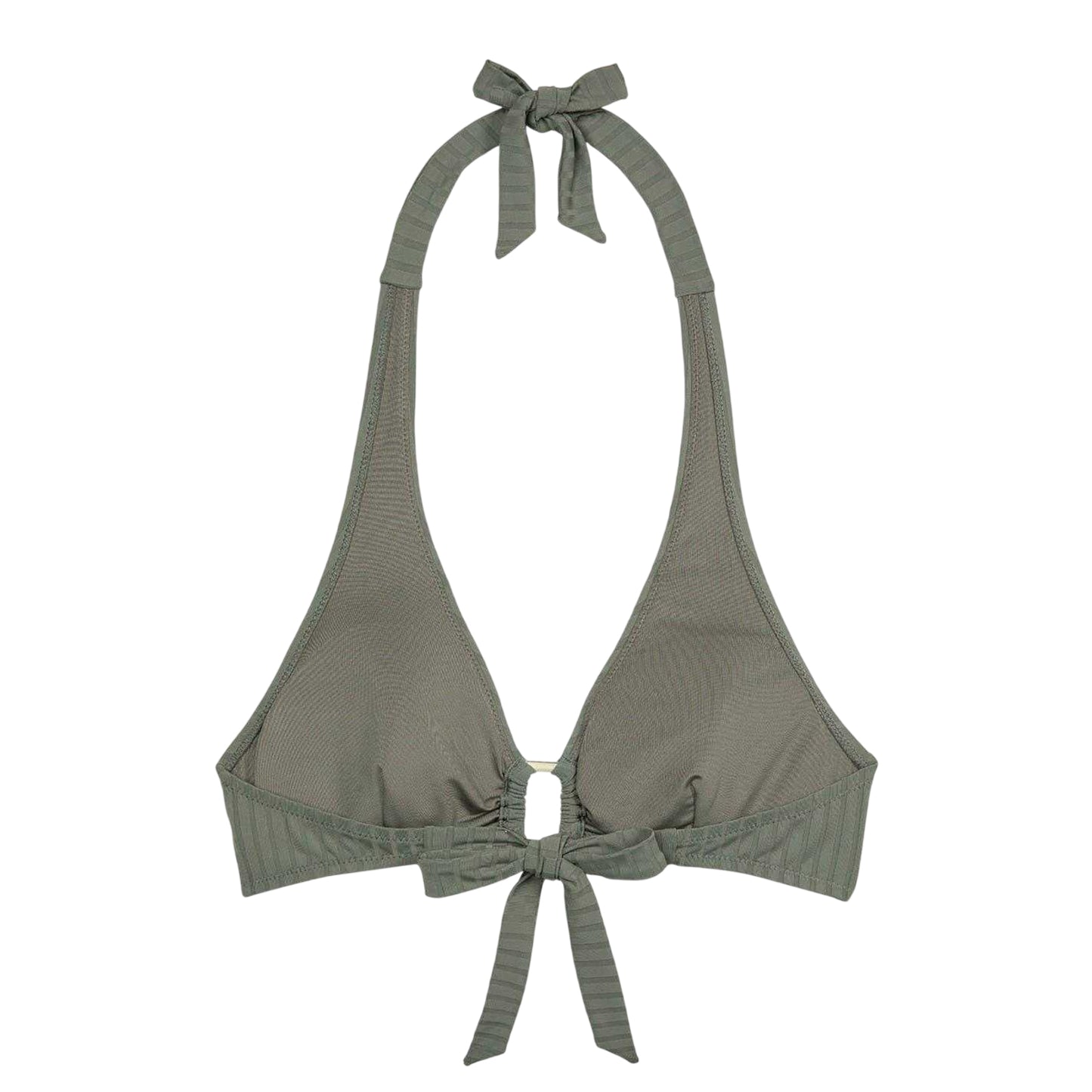 Green - Back - Chelsea Peers Womens-Ladies Triangle Tie Back Bikini Top