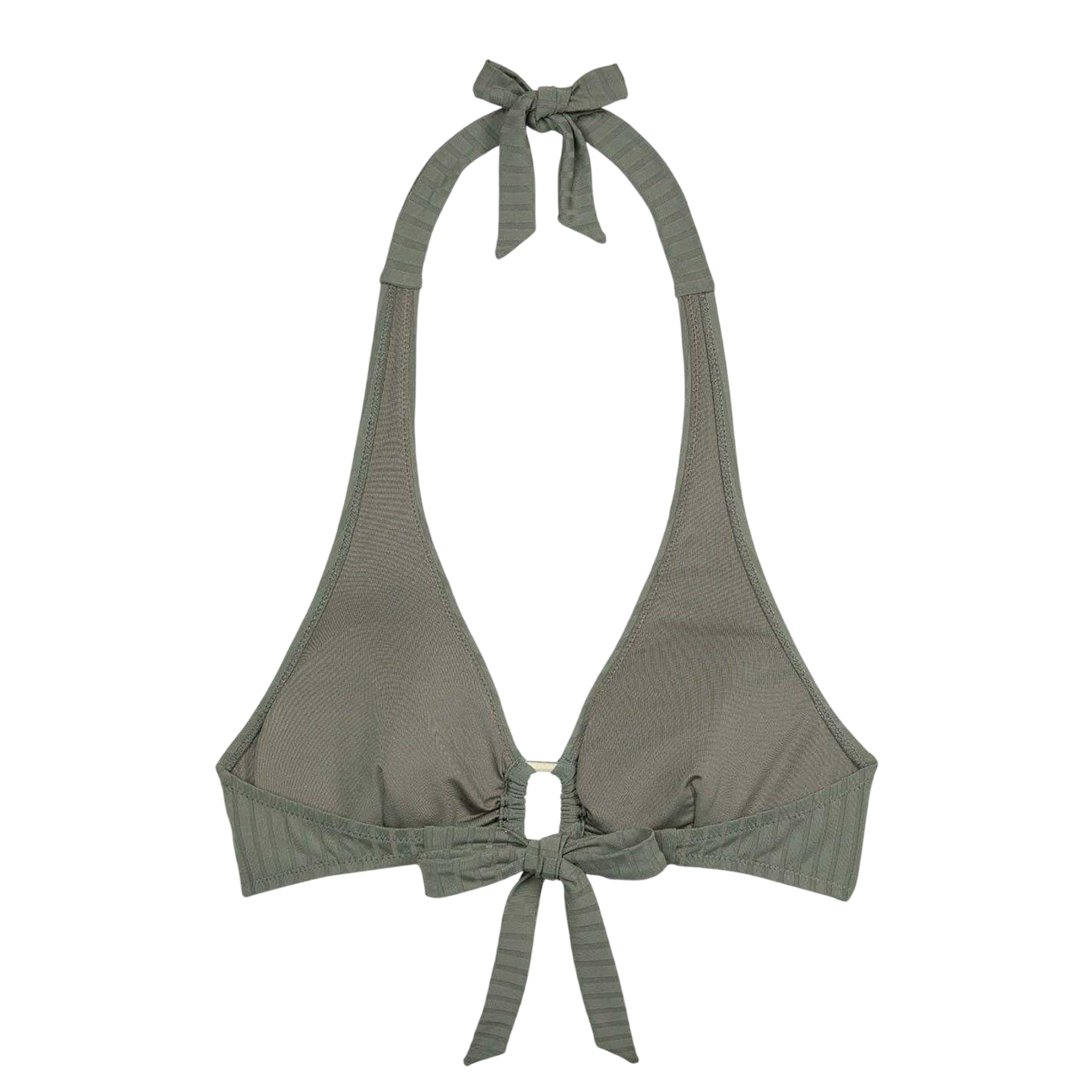 Green - Back - Chelsea Peers Womens-Ladies Triangle Tie Back Bikini Top