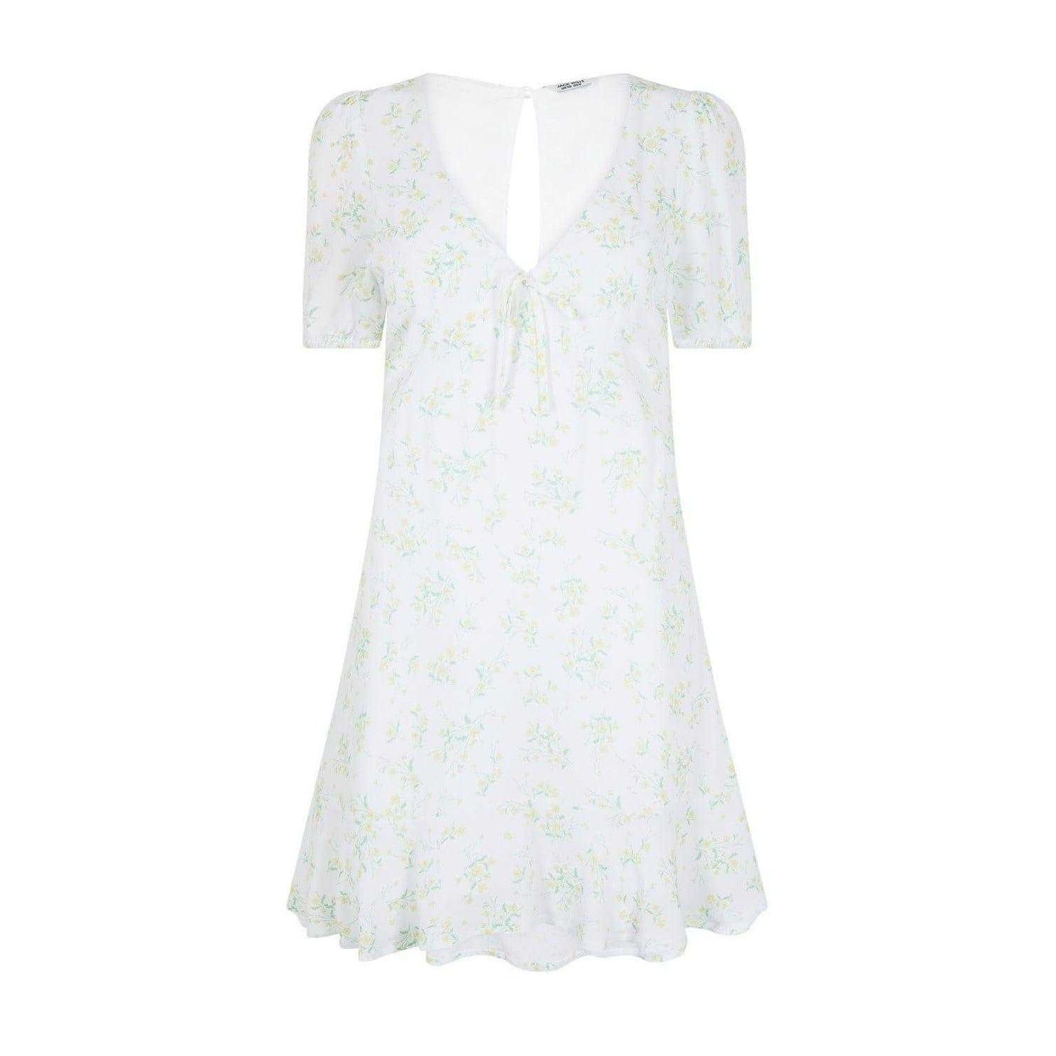 White - Front - Jack Wills Womens-Ladies Ditsy Floral Mini Dress