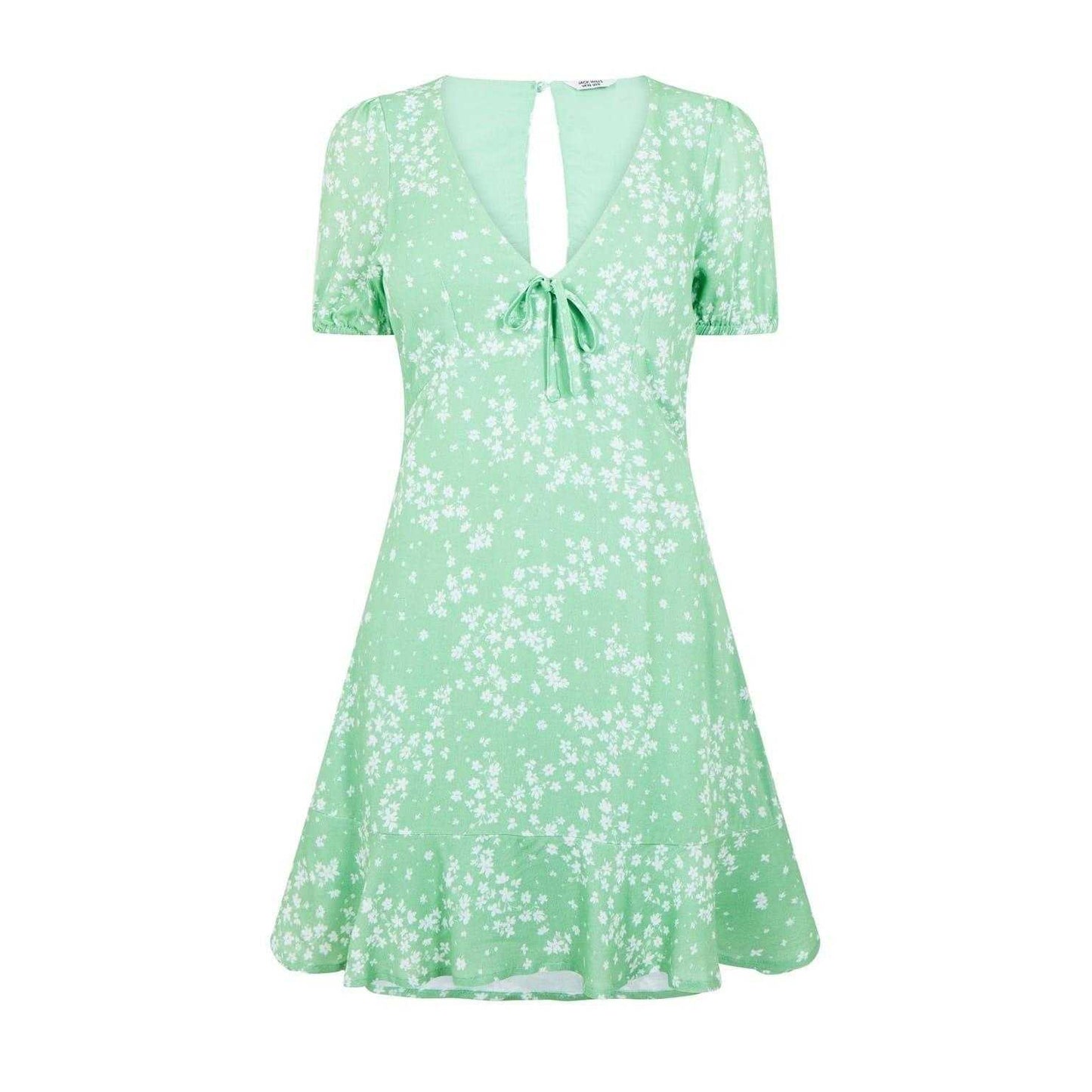 Green - Front - Jack Wills Womens-Ladies Ditsy Floral Mini Dress