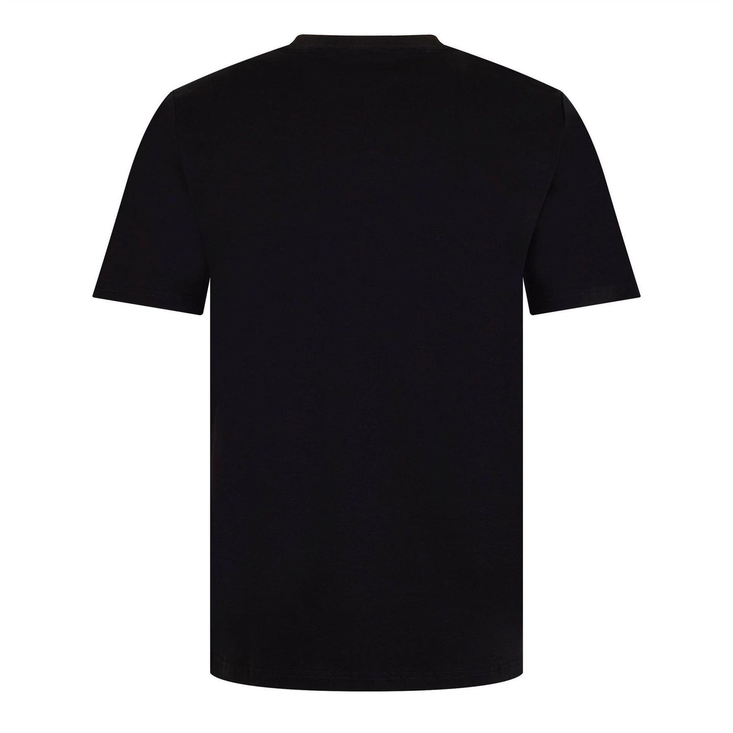 Black - Back - Capo Mens Mercerised Cotton Regular T-Shirt