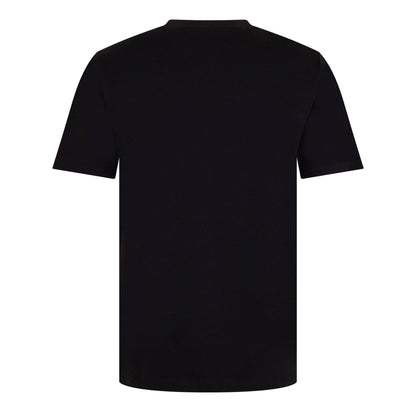 Black - Back - Capo Mens Mercerised Cotton Regular T-Shirt