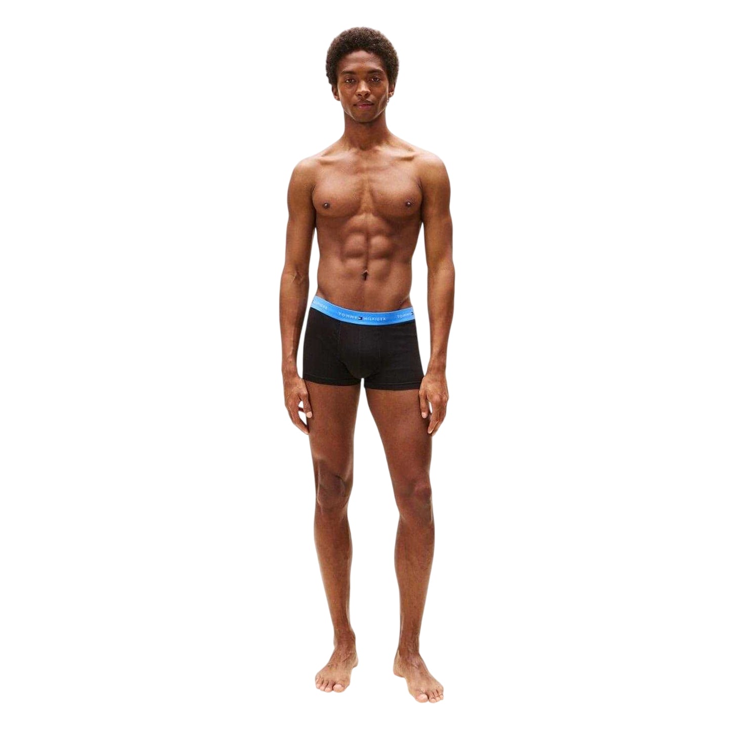 Orange-Blue-Green - Side - Tommy Hilfiger Mens Cotton Blend Classic Boxer Shorts (Pack of 3)