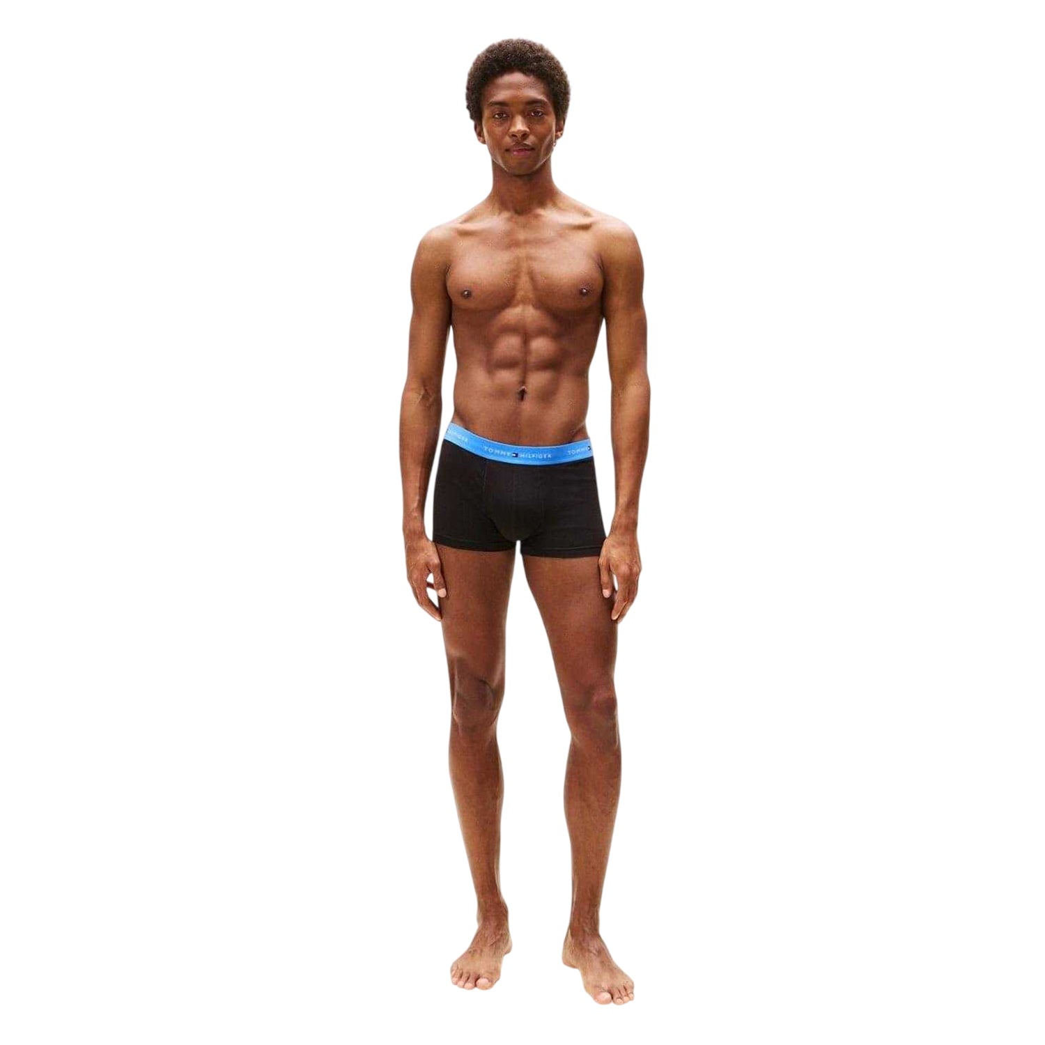 Orange-Blue-Green - Side - Tommy Hilfiger Mens Cotton Blend Classic Boxer Shorts (Pack of 3)