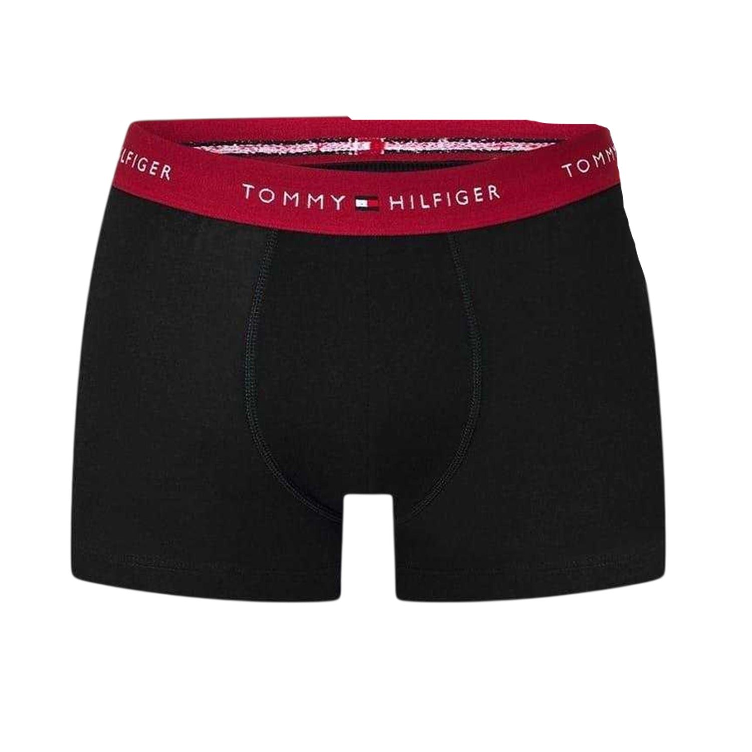Red-Blue - Back - Tommy Hilfiger Mens Cotton Blend Classic Boxer Shorts (Pack of 3)